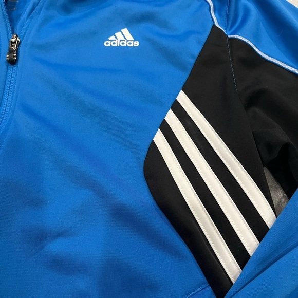 [M]Adidas Original Men Blue and Black Track Performance Jacket - Picture 3 of 9